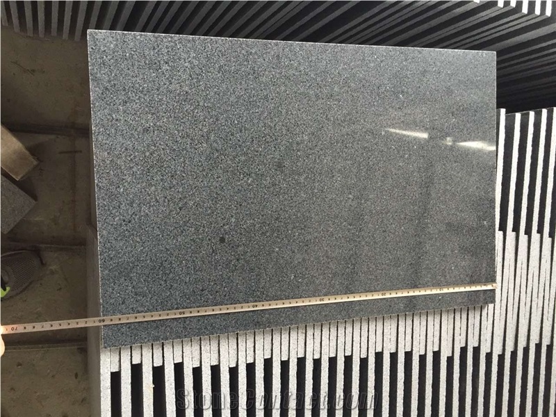 Chinese Padang Black Granite Slabs Flooring Tiles