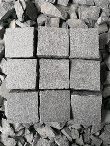 Chinese Sesame Black Granite Cube Stone Pavers