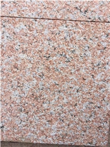 Flamed Rocky Island Red Granite Slabs Floor Tiles