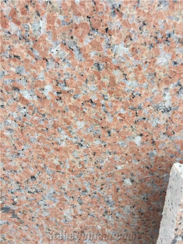 Flamed Rocky Island Red Granite Slabs Floor Tiles