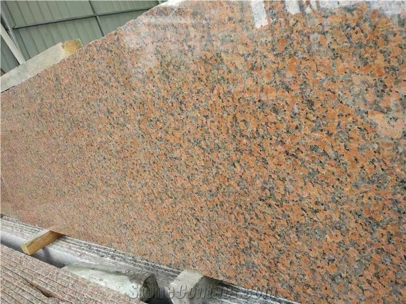 G561 Maple Red Granite Slabs Wall Flooring Tiles