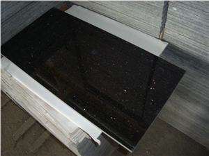 India Black Gold Granite Walling Flooring Tiles