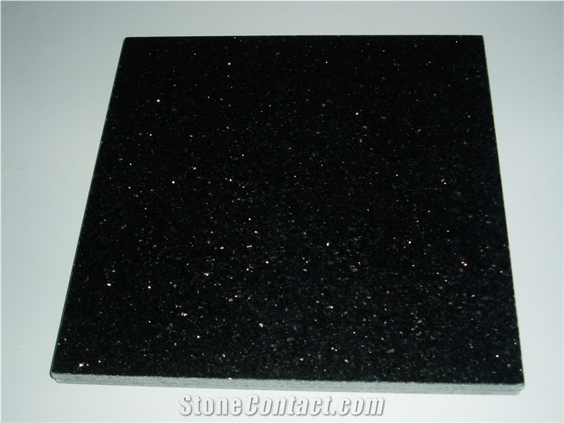 India Black Gold Granite Walling Flooring Tiles