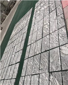 Layout Silver Juparana Granite Wall Flooring Tiles