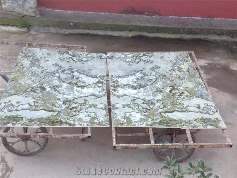 Magic Seaweed Green Marble Slabs Flooring Tiles