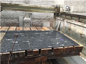 Mist Black Via Lactea Granite Slabs Flooring Tiles