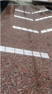 Polished Shidao Island Red Granite Slab Floor Tile