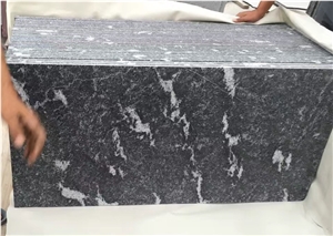 River Jet Mist Black Granite Slabs Wall Floor Tile