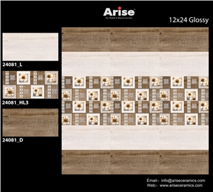 Wood-Look Ceramic Wall Tile