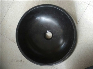 Black Bowl Marble Wash Basin, Marble Sinks