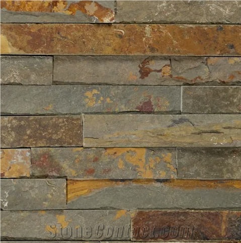 Rust Slate Wall Clad Split Face