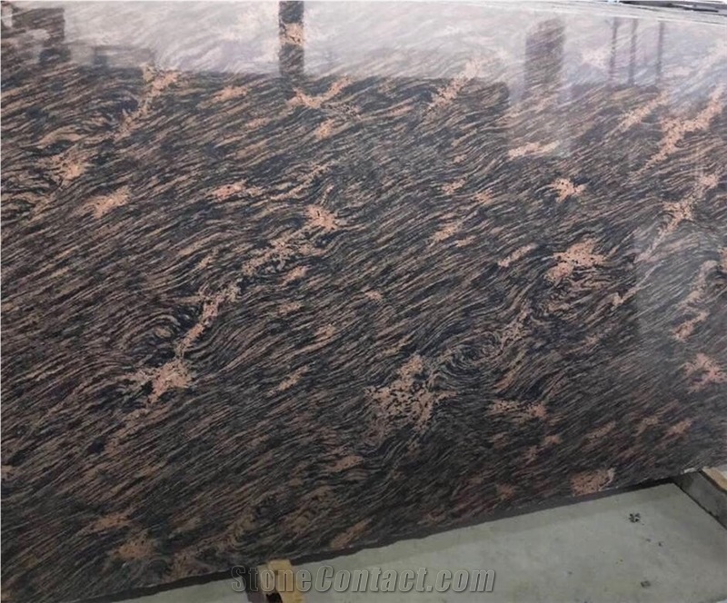 Tiger Brown Granite Slabs