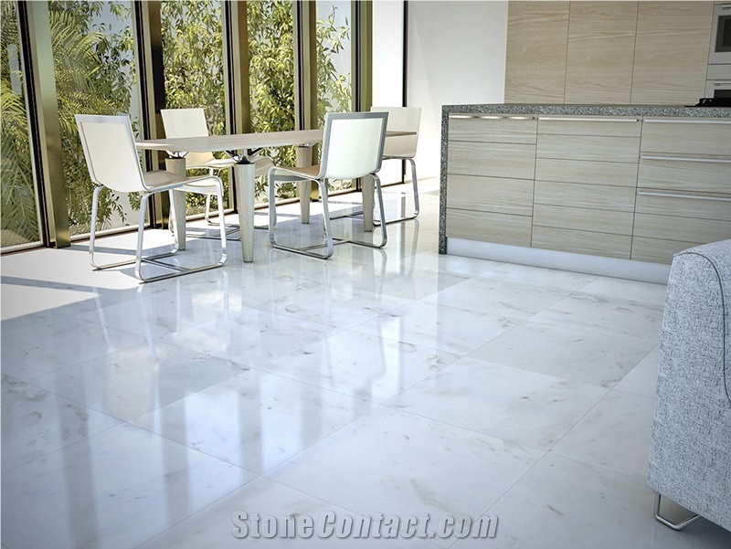Marmol Blanco San Marino Polished Floor Tiles