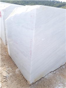 Bianco White Marble Blocks, Bursa Kemal Pasa White Marble Blocks