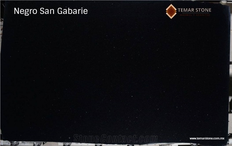 Granito Negro San Gabriel Black Granite Slabs
