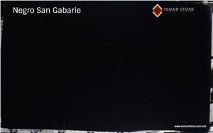 Granito Negro San Gabriel Black Granite Slabs