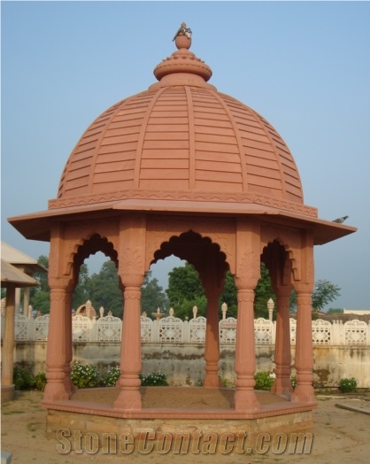 Jodhpur Pink Sandstone Gazebo