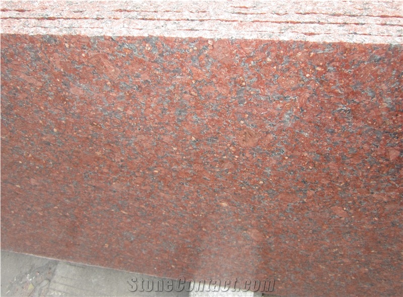 India Red Imperial Red Granite Slab Polished