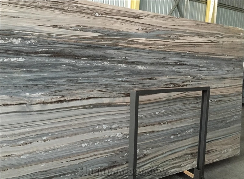 Italy Blue Palissandro Bluette Marble Slab Polished