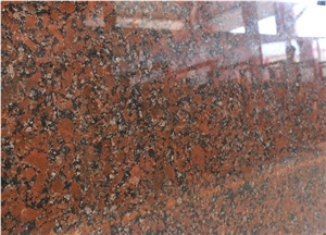 Ukraine Red Rosso Santiago Granite Slab, Kapustinsky Granite