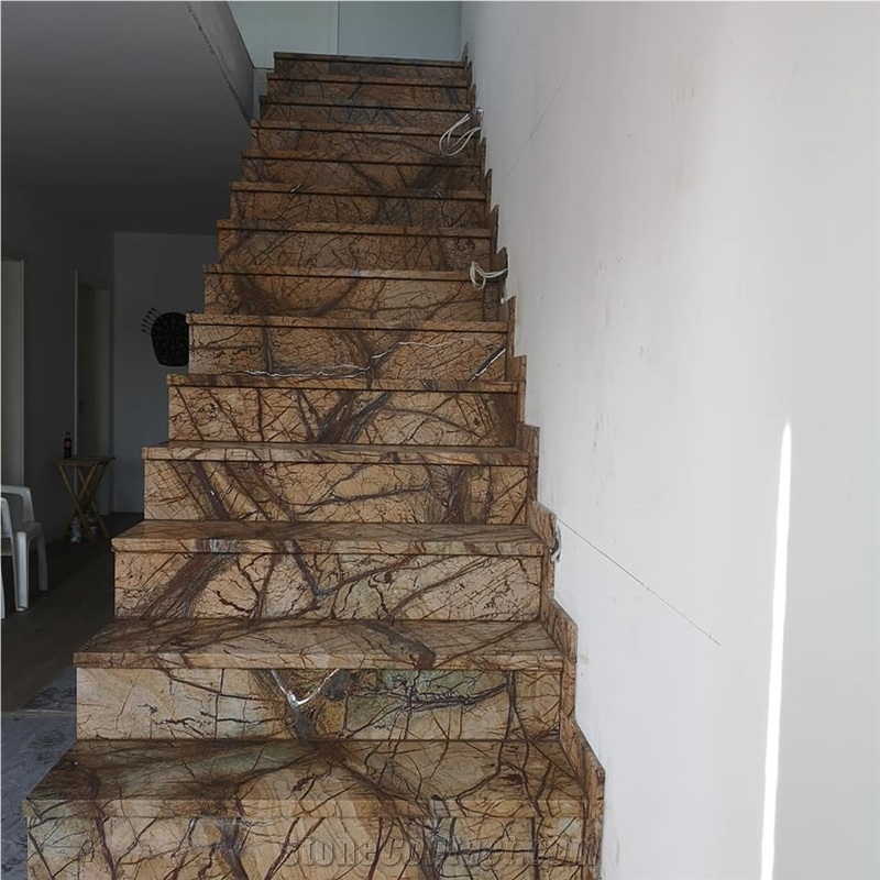 Rainforest Brown Marble Stair Steps, Riser