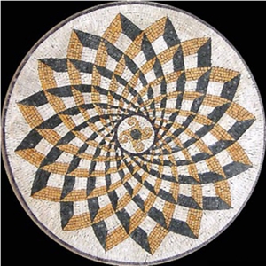 Mosaic Floor Medallion, Rosettes