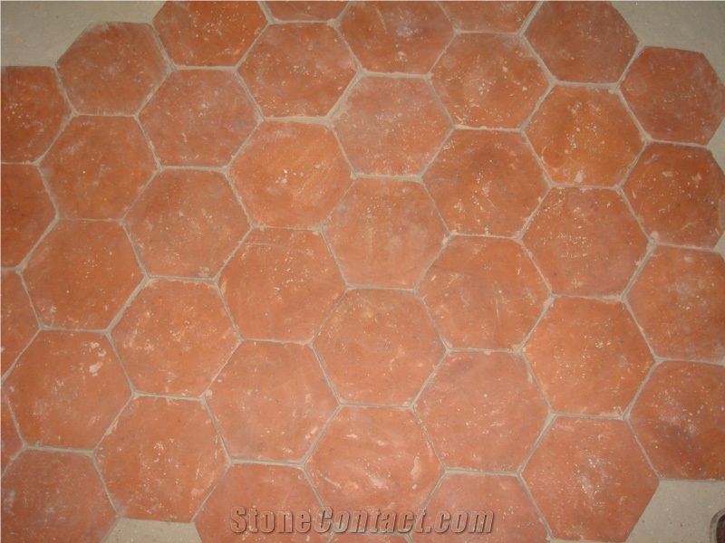 Terracotta Hexagon Paver Tiles