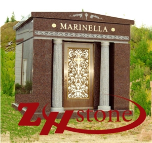 72 Crypts Mausoleum Granite G664