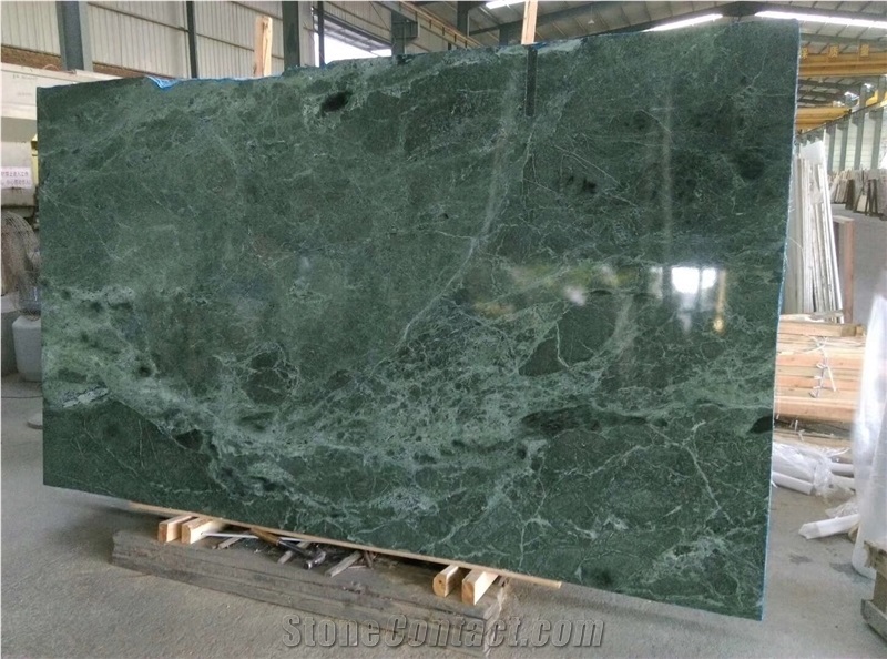 Big Flowers Green,Empress Green Marble Table Top
