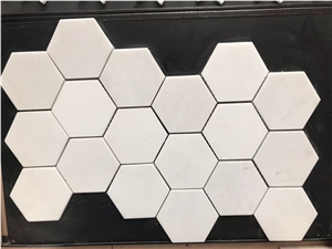 Crystal White Mosaic Flooring for Bathroom