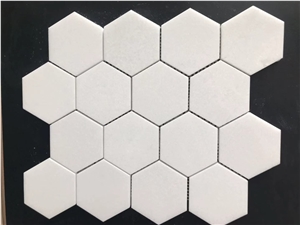 Crystal White Mosaic Flooring for Bathroom