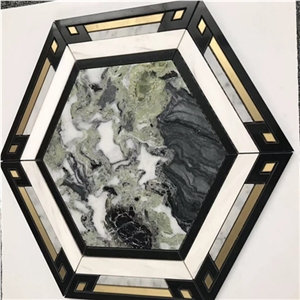 Polished Ice Connect Marble Mosaic Tile