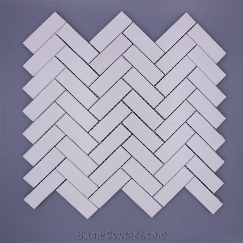 White Grey Stone Mosaic for Decorative Floor