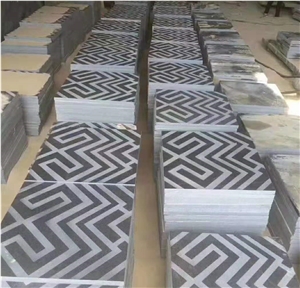G654 Granite Tiles Surface Engraving