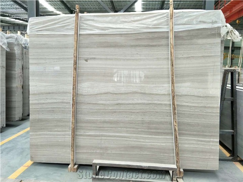 White Wood Marble Tiles