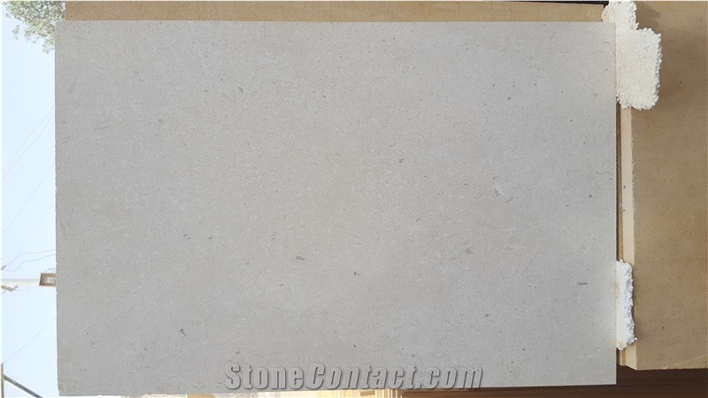 White Limestone Tiles, Slab