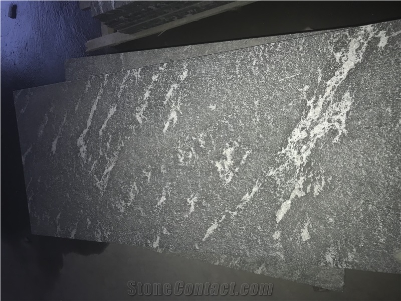 Flamed China Grey Granite Tiles Snow Grey Flooring