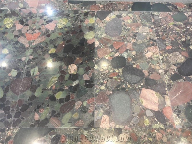 Leathered Rainbow Granite Tiles Rainbow Floor Tile