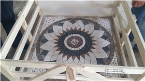 Slate Paving Rusty Slate Round Pattern Floor Tile