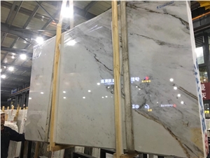 Chinese California White Marble Slabs, Floor Tiles