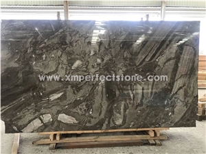 China New Dark Brown Marble Venice Gold Marble