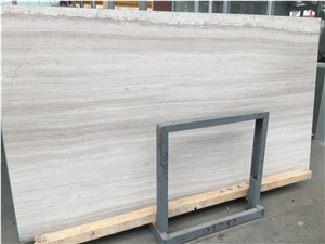 White Wooden Vein Marble Tiles Slabs