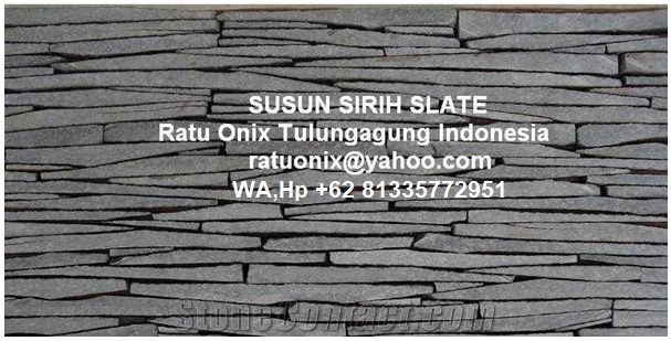 Wall Cladding Susun Sirih Slate Stone