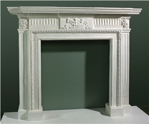 Marble Fireplace Mantel Sculpture Fireplace