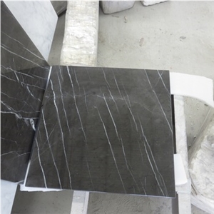 Black Marble Bench Seating Marble Top