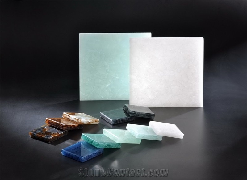 Luxury Jade Glass Onyx Stone Slab Tiles