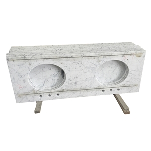 Bianco Cararra Marble Countertops Bathroom Tops