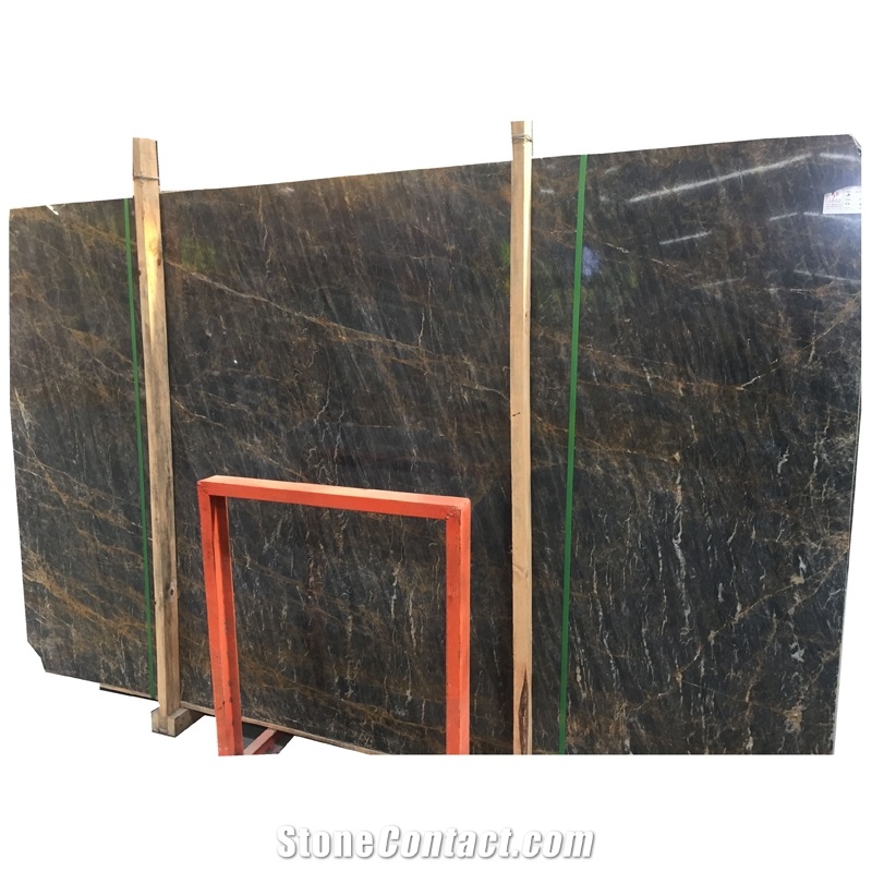 Blue Natural Marble with Golden Veins on Sale