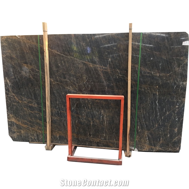 Blue Natural Marble with Golden Veins on Sale