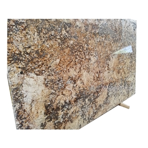 Brazil Granite Quarry Crystal Gold Granite Tiles